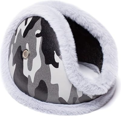 Livano Oorwarmers - Oorverwarmers - Earmuffs - Ear Warmers - Dames - Heren - Volwassenen - Winter - Unisex - Camo Grijs