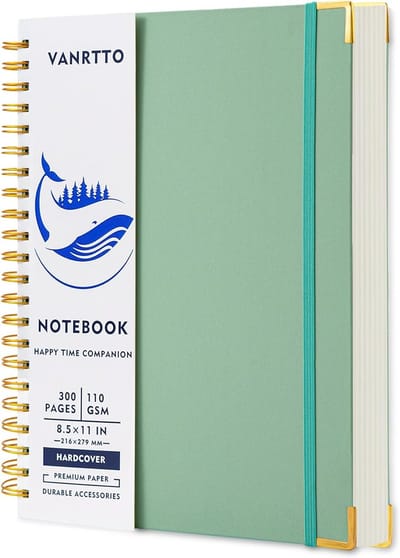 Groot Spiraalgebonden Notitieboek A4 Hardcover College-Ruw Papier voor Werk en School