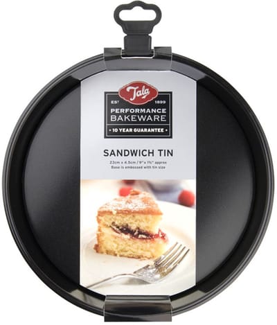 Tala Performance - Taartvorm - 23 cm - Losse Bodem - Antiaanbaklaag - Ovenbestendig - PFAS-vrij