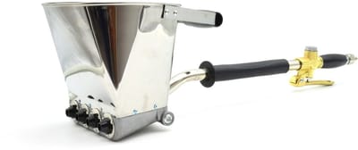 GEKO Pneumatische pleisterspuit - veelzijdig - roestvrij staal - aluminium - 4 extra nozzles
