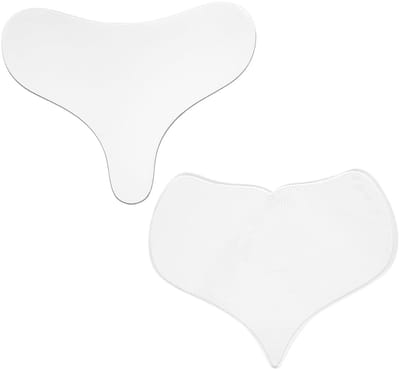 Dailygoods- Anti-rimpelpleisters Set van 2 - Herbruikbare Siliconen Pads - Borstpatches - Anti-rimpel Décolleté - Comfortabele Huidbescherming - Onzichtbaar en Wasbaar