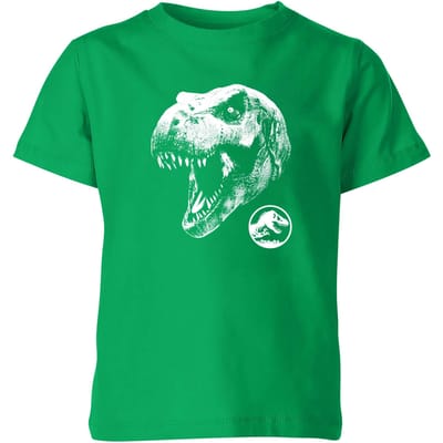 Jurassic Park T Rex Kids' T-Shirt - Green - 98/104 (3-4 jaar)