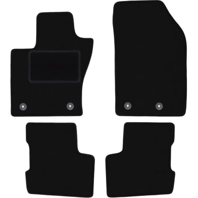 Zwarte veloursmatten voor: Fiat 500X II crossover (2018-)