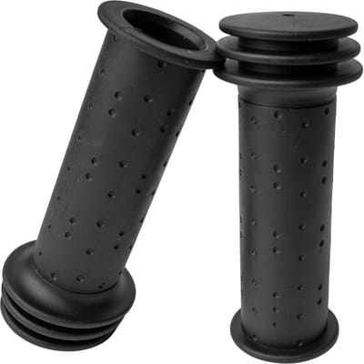 Fiets Handvatten - Stuur Grip - Veilig Fietsen - Anti-slip Rubber - Ø 22 mm - Zwart