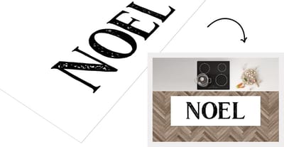 Keukenloper - Loper keuken - Kerstmis - Noel - Quotes - Spreuken - 150x50 cm - Keukenloper vinyl