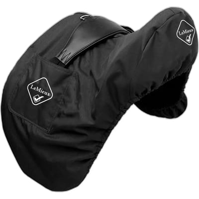 LMX Prokit Dressage Saddle Cover Black Black Dressuur