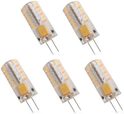Spectrum LED Insteeklampje G4 2W - 12V - 165 Lumen - 3000K Warm wit - Gezellig licht - Energiezuinig - 5 stuks