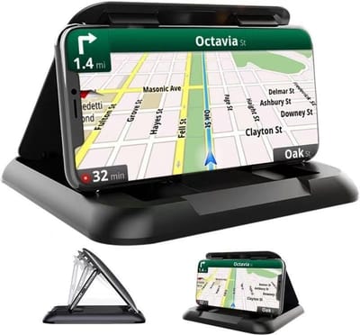 Telefoonhouder voor in de auto, draaibare telefoonhouder voor in de auto, universele autotelefoonhouder, autotelefoonhouder voor het dashboard met zelfklevende voet, autotelefoonhouder voor