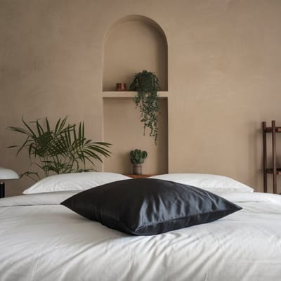 4x Zijden Kussensloop 60x70cm Zwart Ritssluiting 19 Momme - Kussensloop set - Luxe Silk Kussensloop 100% moerbei zijde - Zijde kussensloop - Silk Heaven - 60x70cm (standaard) / Ritssluiting