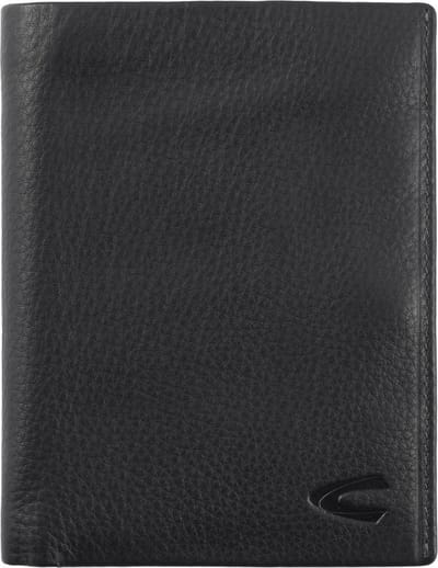 camel active Leren Portemonnee Atlanta Wallet High Black Zwart