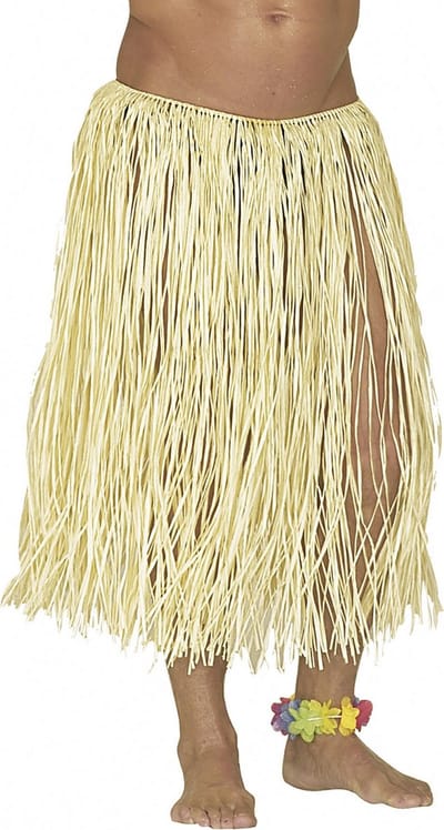 Hawaiirokje naturel lang volwassenen