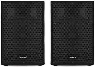 SubZero C12A 600 W actieve PA-luidspeaker, paar