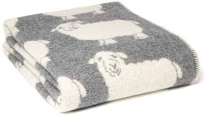 WOOOL Wollen Deken - SHEEP Woola (Grijs) - 130x200cm - Omkeerbaar