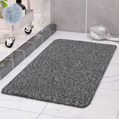 Douchemat - Badmat - Veilig Douchen - Zonder zuignappen - 40 x 100 cm - Zwart