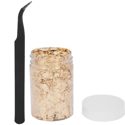 Nail Art DIY Feuilles d'Or Décoration Pailletée Feuille d'Or Brillante Outil de Manucure Laiton 10g