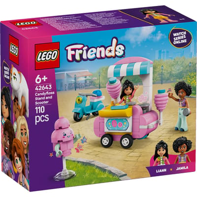 LEGO Friends Suikerspinkraam en scooter set 42643