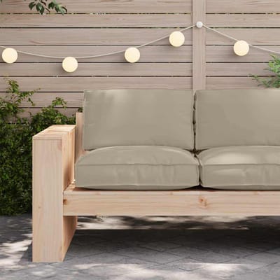 vidaXL Kussen Oxford Stof Taupe 80 x 80 x 12 cm