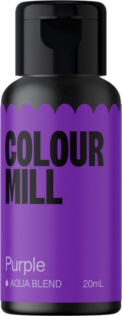 Colour Mill Aqua Blend Voedingskleurstof op Waterbasis - Purple - 20 ml