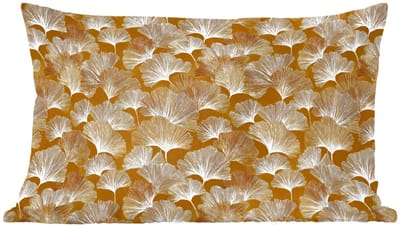 Sierkussens - Kussentjes Woonkamer - 60x40 cm - Ginkgo - Bladeren - Goud
