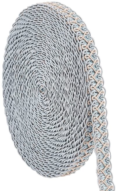 Dailygoods- Stof Trim 15 mm - Gevlochten Kant - Blauwe Bekleding - Voor Naaien - Knutselen - Decoratie