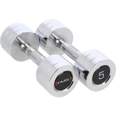 HMS Chroom Dumbbell Set - 2 x 5 kg
