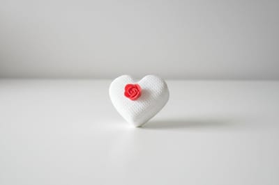 3D-geprint Hartvormig Sieradendoosje met Roos – Cadeaudoosje voor Ring of Sieraden