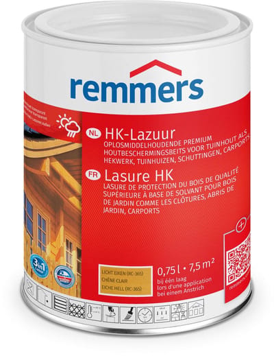 Remmers HK-Lazuur 3in1 - Licht Eiken - 2.5 liter