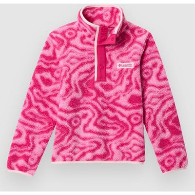 Columbia Helvetia II Printed Snap Kids Half-Zip Fleece Trui roze