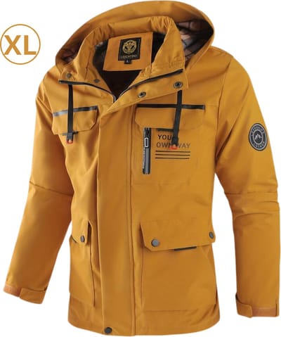 Bovista Winterjas Voor Heren - Parka - Winter - Jas - Volwassen - Geel - Maat XL