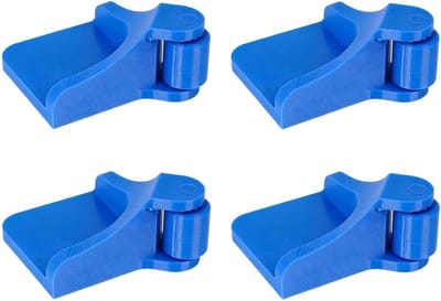 Autoband Slanggeleider - Slangrol Voertuig - Auto Wassen - Soepele Slanggeleiding - 4 Stuks - Blauw