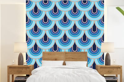 Behang - Fotobehang Retro - Patronen - Art Nouveau - Breedte 220 cm x hoogte 240 cm