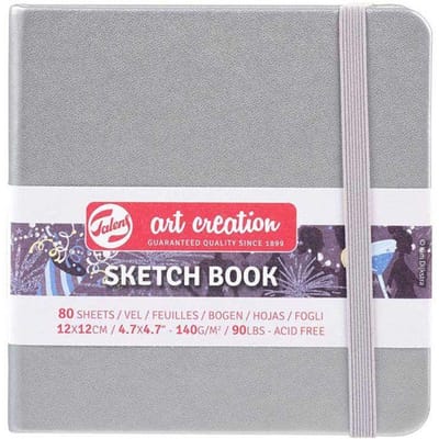Talens Art Creation Schetsboek Zilver - 80 vellen - 12x12cm