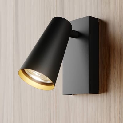 Lucande - buitenspot - 1licht - Metaal - H: 13 cm - GU10 - zwart, goud
