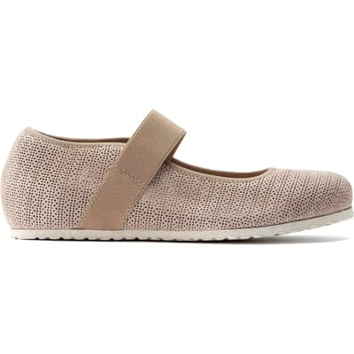 Dames ballerina's van leer met reliëf Birkenstock Tess