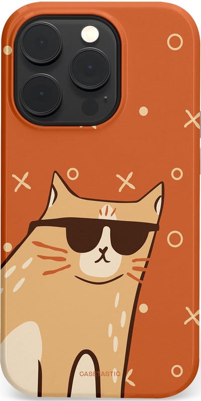Casetastic Hoesje Geschikt voor Apple iPhone 14 Pro Magsafe - Stijlvolle Beschermende Duo-layer Case - CoolCat