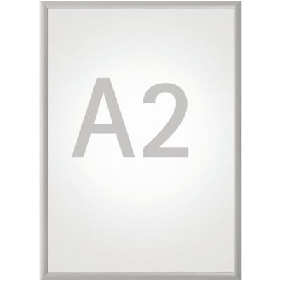 MAULstandard Klapbare wissellijst - A2 - zilver - aluminium - 1 stuk - 1.2 x 62.5 x 45 cm - MAUL