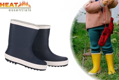 Regenlaarzen kinderen 25/26 – Rubber – Navy Blauw – Regenlaarzen meisjes – Regenlaarzen Jongens - Unisex