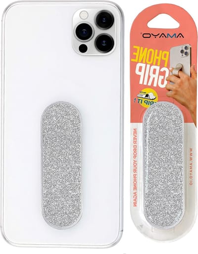 Smartphone vingerhouder - Handige telefoon grip voor betere controle - Ringhouder voor mobiele telefoons - Pearl serie - Zilver