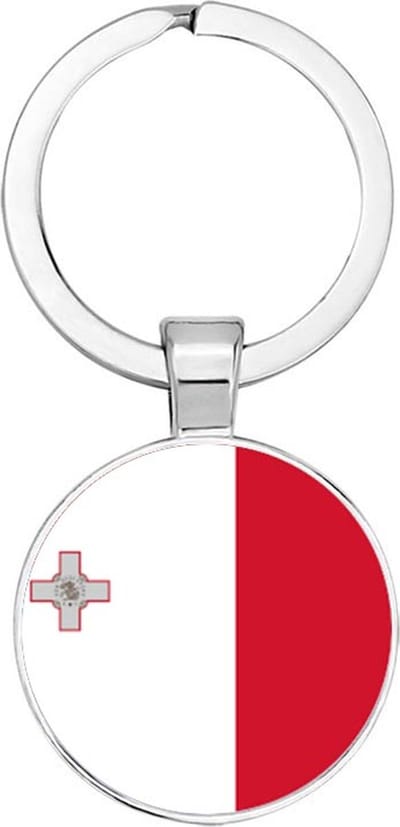 Akyol - Malta Sleutelhanger - Malta- Toeristen - Must go - Malta travel guide - Accessoires - Liefde - Cadeau - Gift - Geschenk - 2,5 x 2,5 CM