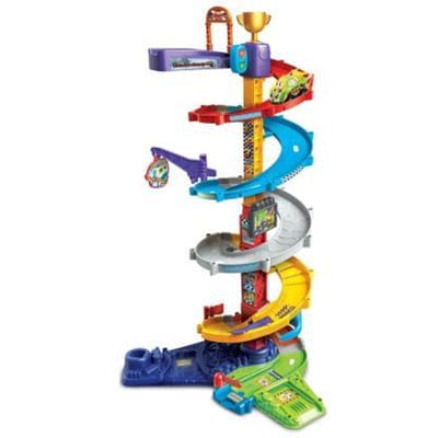 VTech Toet Toet Auto's Tornado Stuntpark - Race Toren Autobaan met Sam Stuntauto - Moedigt Rollenspellen Aan - Cadeau - 1 tot 5 Jaar