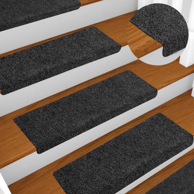 vidaXL - Trapmatten - zelfklevend - 10 - stuks - 65x21x4 - cm - donkergrijs