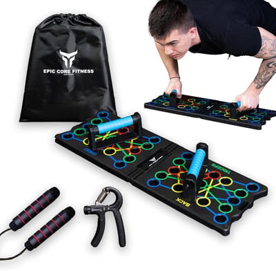 Multifunctioneel Push Up Board met Springtouw en Handgrepen - 32-in-1 Krachttraining en Cardiovasculaire Uitrusting