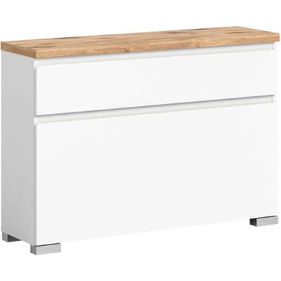 Shoelove schoenenkast wit NB Nox Eiken NB - 27x95x67cm