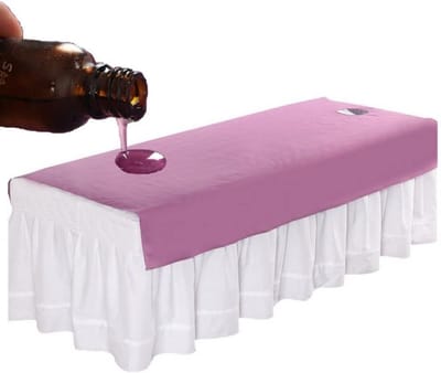 Waterdichte & Oliebestendige Massage Tafel Hoes met Gezichtsuitsparing - 115x190 cm