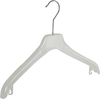De Kledinghanger Gigant - Mantelhanger - Kostuumhanger - Jassenhanger - Volwassenen - F2/38 - 30 Stuks - Kunststof - Transparant - Schouderverbreding 2 cm - 38 cm - Kledinghanger - Kleerhanger (F2/38_02/30)