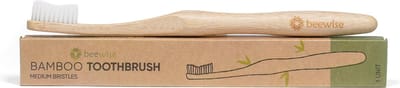 Bamboe Tandenborstel | Natuurlijk en Vegan | Biologisch Afbreekbaar | BPA-Vrij | Ergonomic Design | Plasticvrij | Bamboo Toothbrush Adult | Medium Bristles