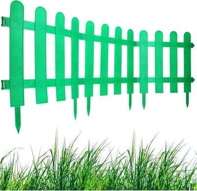 Gazonrand Set - Tuinpalissade Kunststof - Bloembed Begrenzen - Moderne Stijl - 3 Meter - Groen