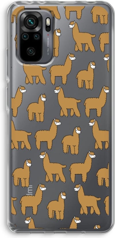 Case Company® - Hoesje geschikt voor Xiaomi Redmi Note 10 Pro hoesje - Alpacas - Soft Cover Telefoonhoesje - Bescherming aan alle Kanten en Schermrand