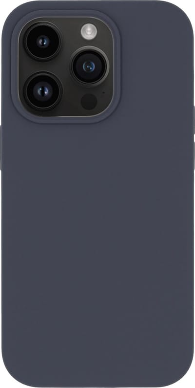 BMAX Siliconen hard case hoesje geschikt voor iPhone 14 Pro - Hardcover - Apple - Back cover - Backcover - Beschermhoesje - Telefoonhoesje - Hard case - Telefoonbescherming - Donkerblauw