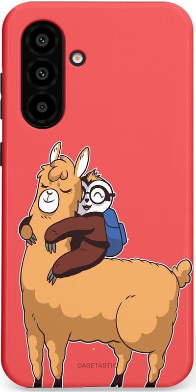 Casetastic hoesje geschikt voor Samsung Galaxy A36 / Samsung Galaxy A56 - Dubbellaagse bescherming - Lui en lekker - Fashion Case - Koraal Goud